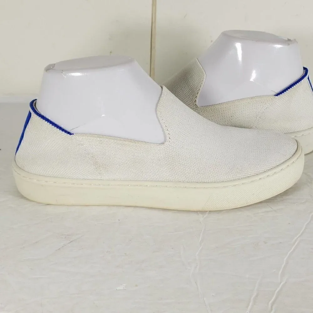 ROTHY'S Women's The Original Slip On US6 Knit White Flat Comfort Sneaker Shoes